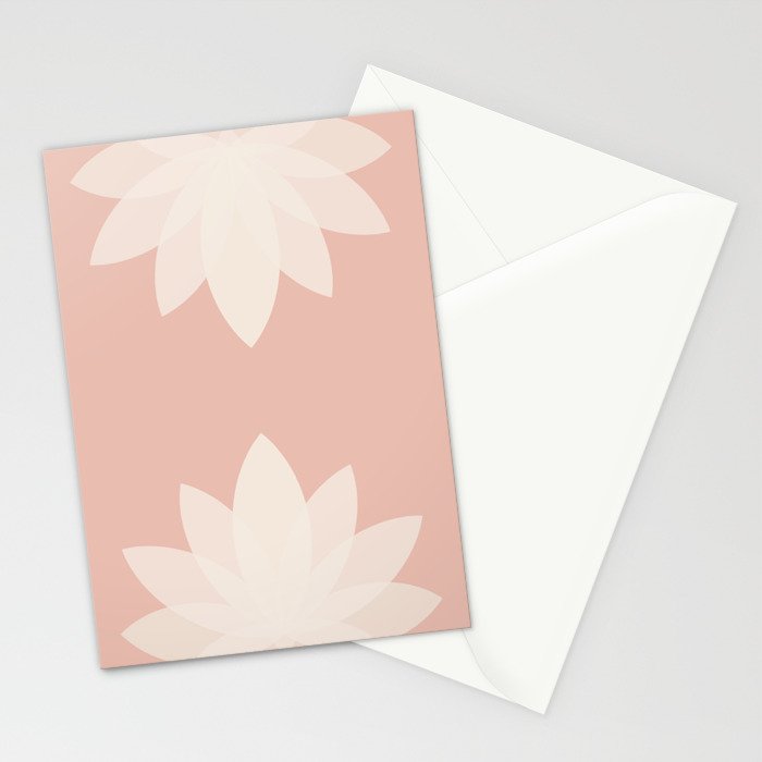 Lotus Flower Minimalism XVI Stationery Card Gallery Image 2