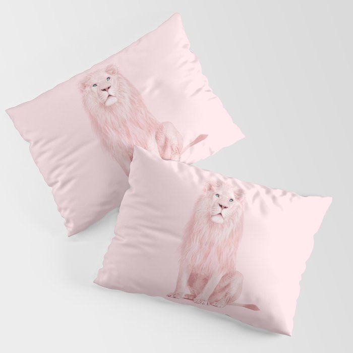 PINK LION Pillow Sham Gallery Image 1