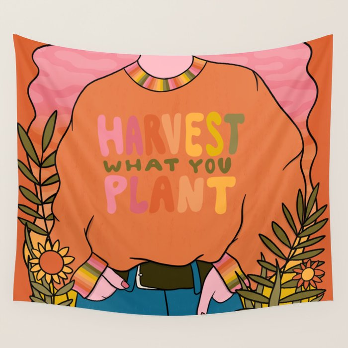 Harvest What You Plant Wall Tapestry Gallery Image 1