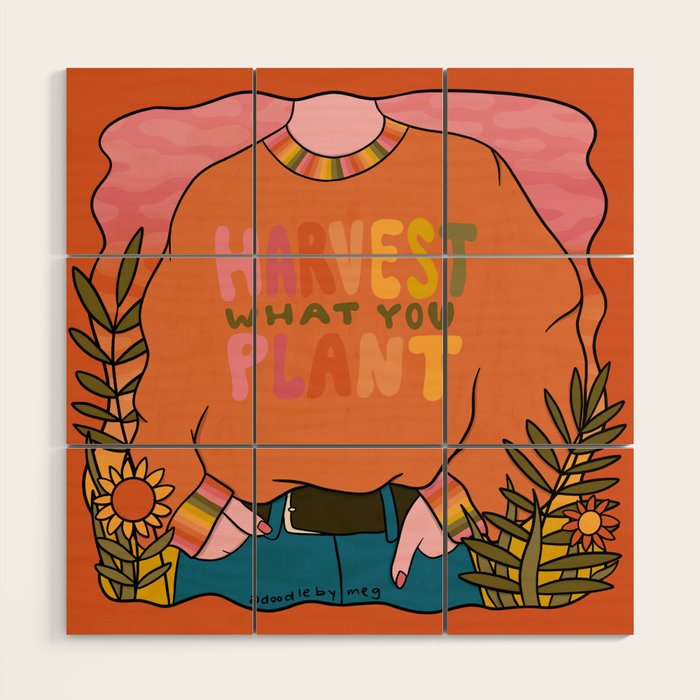 Harvest What You Plant Wood Wall Art Gallery Image 1