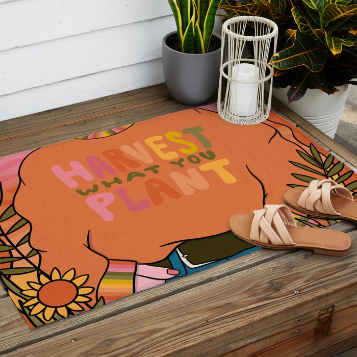 Harvest What You Plant Outdoor Rug Gallery Image 2