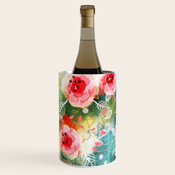 Abstract painting nature and geometric Wine Chiller Gallery Image 2