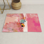 beach life pink Rug Gallery Image 1
