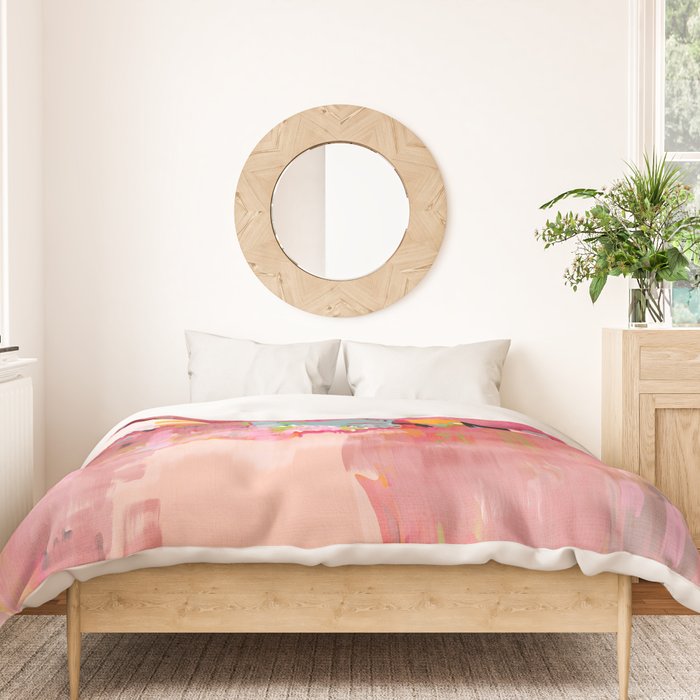 beach life pink Duvet Cover Gallery Image 3