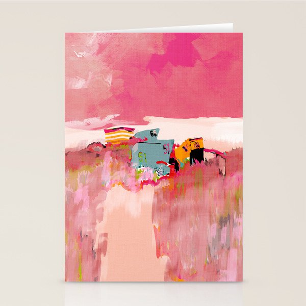 beach life pink Stationery Card Gallery Image 2