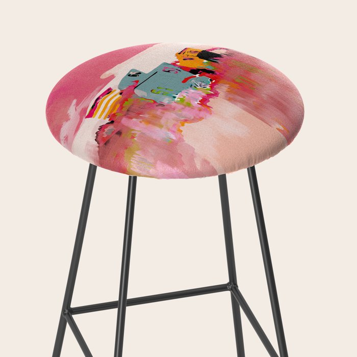 beach life pink Stool Gallery Image 2