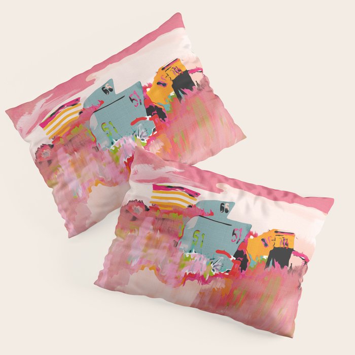 beach life pink Pillow Sham Gallery Image 3