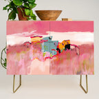 beach life pink Credenza Gallery Image 1