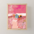 beach life pink Mini Art Print Gallery Image 1