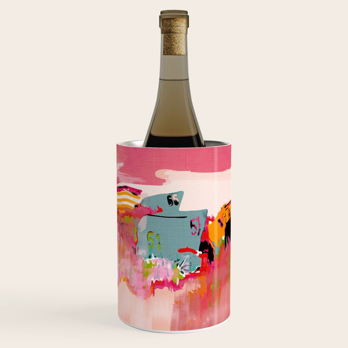 beach life pink Wine Chiller Gallery Image 1