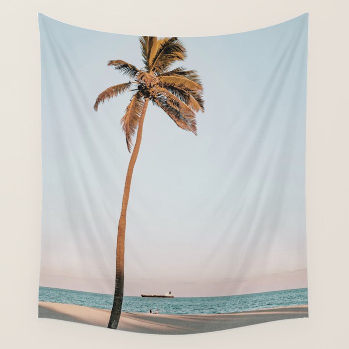 a palm tree vi - fort lauderdale florida Wall Tapestry Gallery Image 4