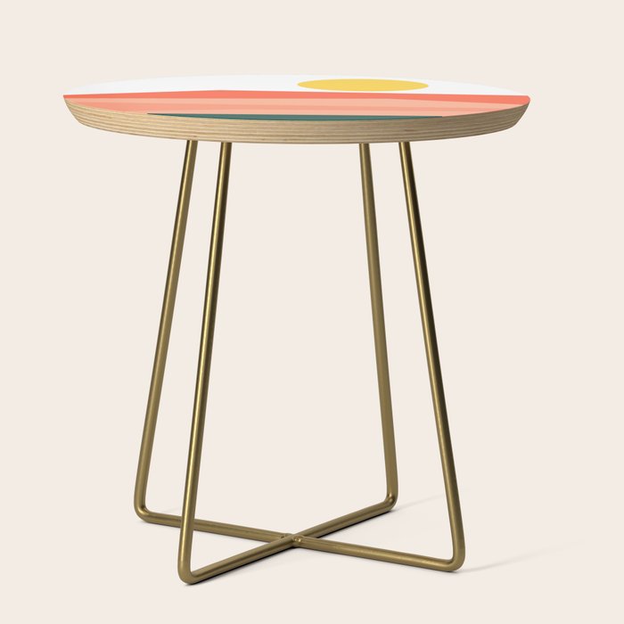 Abstract Landscape 09 Red Side Table Gallery Image 1
