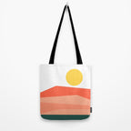 Abstract Landscape 09 Red Tote Bag Gallery Image 2