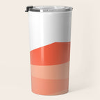 Abstract Landscape 09 Red Travel Mug Gallery Image 3