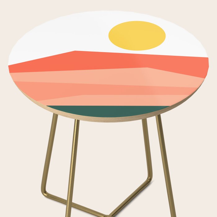 Abstract Landscape 09 Red Side Table Gallery Image 2