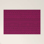 Mud Cloth in Raspberry Welcome Mat Gallery Image 1