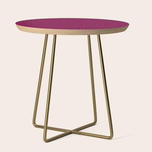 Mud Cloth In Raspberry Side Table Gallery Image 1