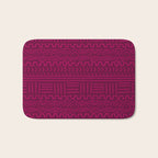 Mud Cloth in Raspberry Bath Mat Gallery Image 1