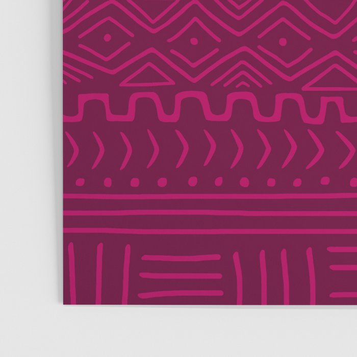 Mud Cloth in Raspberry Poster Gallery Image 3