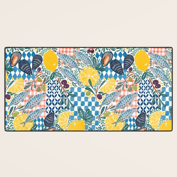 Citrus Coastal Adventure Desk Mat Gallery Image 3