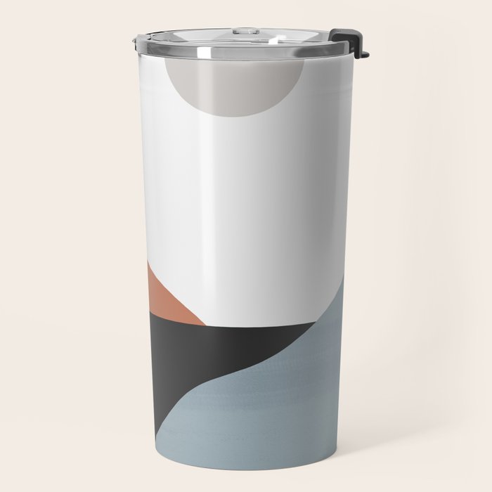 Minimal Abstract Art Landscape 7 Travel Mug Gallery Image 2
