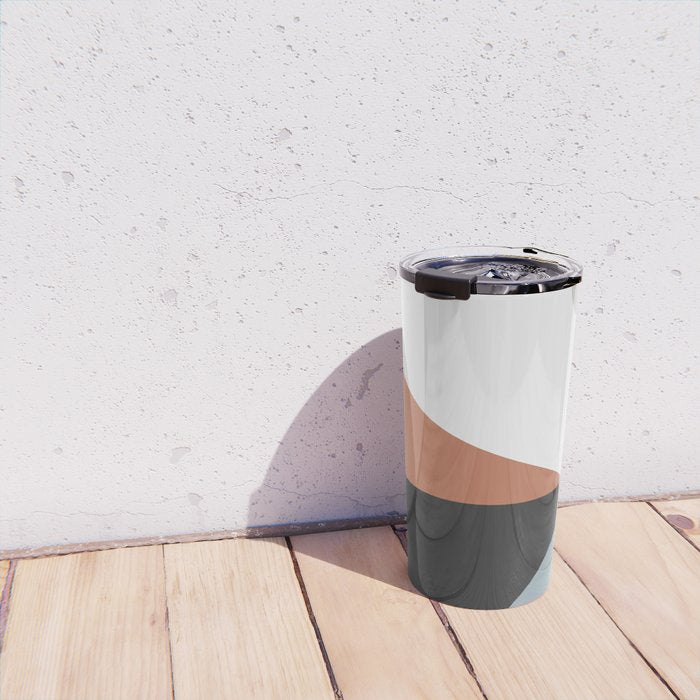 Minimal Abstract Art Landscape 7 Travel Mug Gallery Image 4