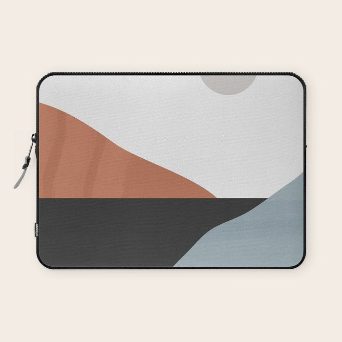 Minimal Abstract Art Landscape 7 Laptop Sleeve Gallery Image 1