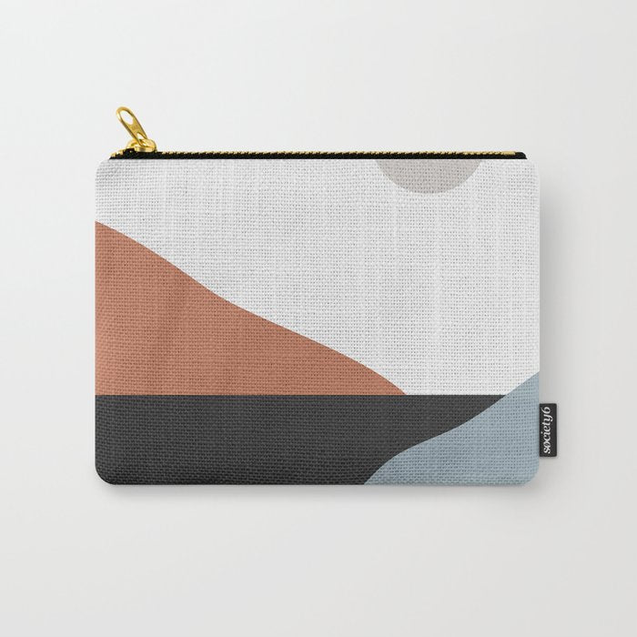 Minimal Abstract Art Landscape 7 Carry All Pouch Gallery Image 1