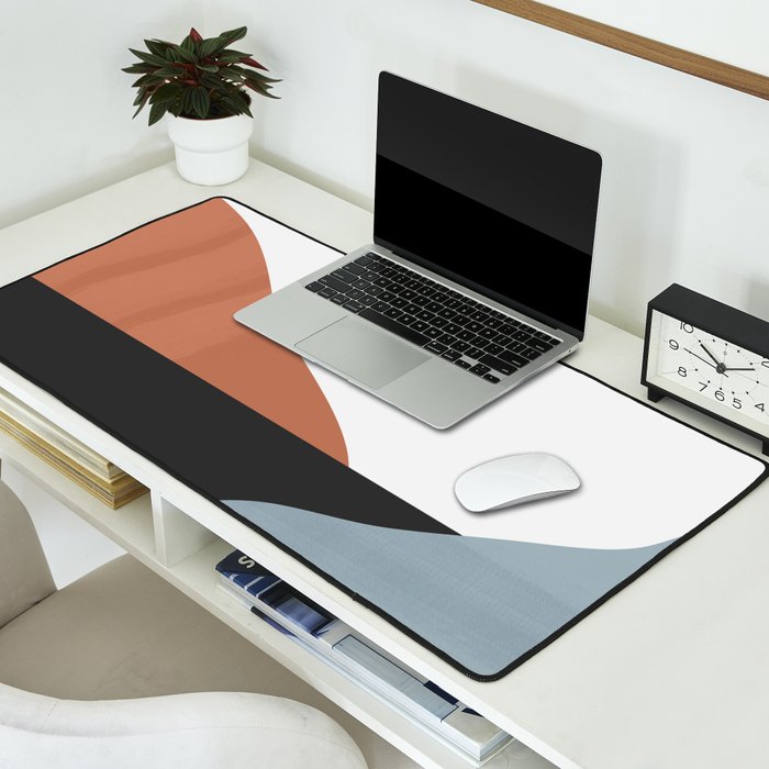 Minimal Abstract Art Landscape 7 Desk Mat Gallery Image 2