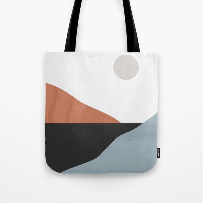 Minimal Abstract Art Landscape 7 Tote Bag Gallery Image 1