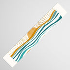 The Sun and The Sea - Gold and Teal Table Runner Gallery Image 3
