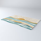 The Sun and The Sea - Gold and Teal Rug Gallery Image 3