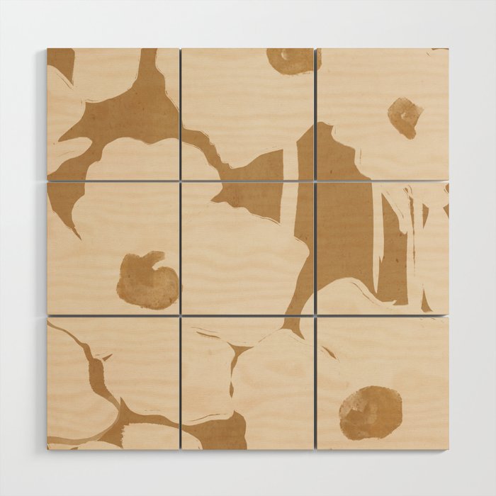 Abstract Flowers 7 Wood Wall Art Gallery Image 1