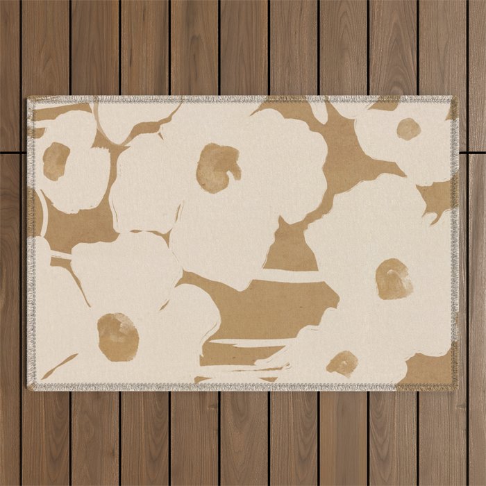Abstract Flowers 7 Outdoor Rug Gallery Image 1