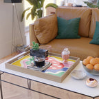 Matisse Inspired Colorful Cut Out Shapes and Strawberry  Serving Tray Gallery Image 2