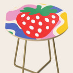 Matisse Inspired Colorful Cut Out Shapes and Strawberry  Side Table Gallery Image 2