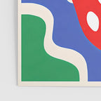 Matisse Inspired Colorful Cut Out Shapes and Strawberry  Poster Gallery Image 3