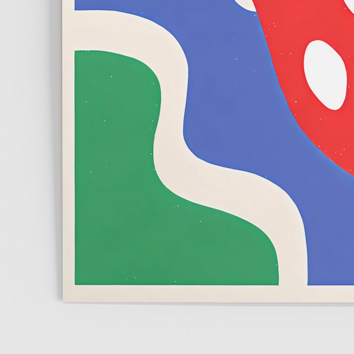 Matisse Inspired Colorful Cut Out Shapes and Strawberry  Poster Gallery Image 3