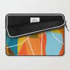 Colorful Red Yellow Modern Abstract Artwork Laptop Sleeve Gallery Image 2