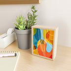 Colorful Red Yellow Modern Abstract Artwork Mini Art Print Gallery Image 2