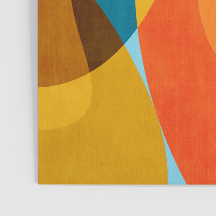 Colorful Red Yellow Modern Abstract Artwork Poster Gallery Image 3