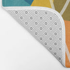 Colorful Red Yellow Modern Abstract Artwork Bath Mat Gallery Image 2