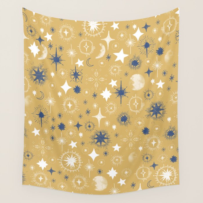 Illuminated star sky A Wall Tapestry Gallery Image 1