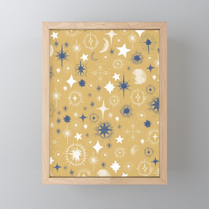 Illuminated star sky A Mini Art Print Gallery Image 1