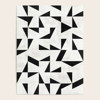 Mid-Century Modern Pattern No.11 - Black and White Conrete Poster Gallery Image 4