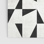 Mid-Century Modern Pattern No.11 - Black and White Conrete Poster Gallery Image 3