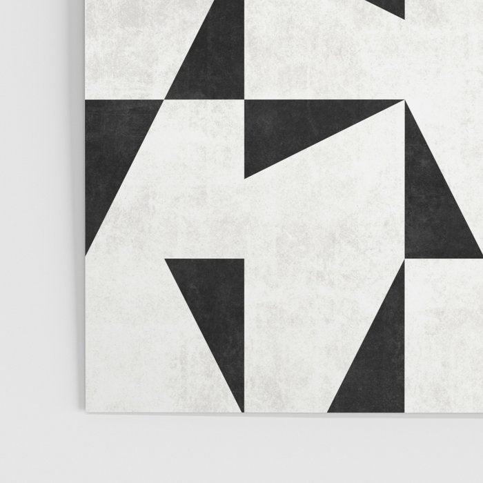 Mid-Century Modern Pattern No.11 - Black and White Conrete Poster Gallery Image 3