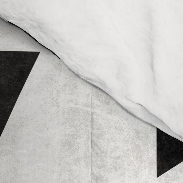 Mid-Century Modern Pattern No.11 - Black and White Conrete Comforter Gallery Image 4