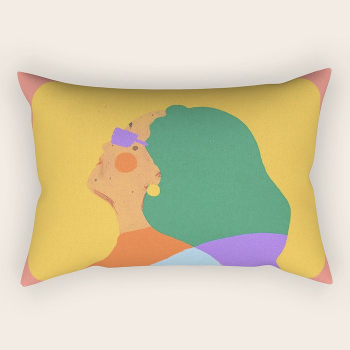 Holly portrait Rectangular Pillow Gallery Image 1