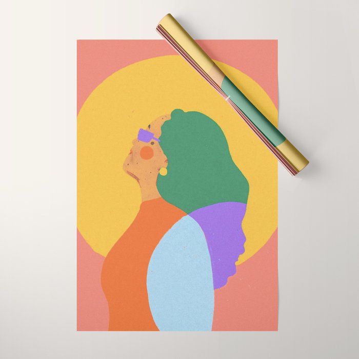 Holly portrait Wrapping Paper Gallery Image 1